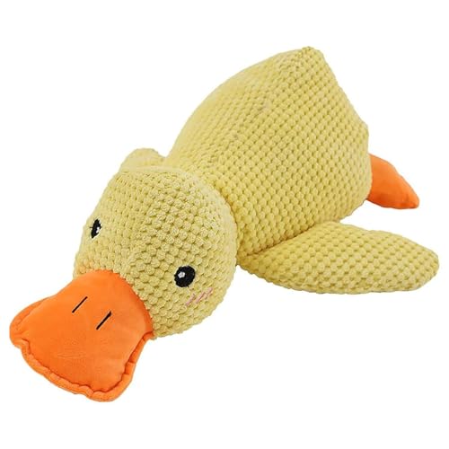 YOGOTEU Plüschpuppen, Katzenspielzeug in Entenform, Katzenspielzeug mit Quack-Rasselgeräusch für Katze, zum Zahnen, Kauen, Quietschen, Plüsch für Hunde YOGOTEU Plüschpuppen, Katzenspielzeug in Entenform, Katzenspielzeug mit Quack-Rasselgeräusch für Katze, zum Zahnen, Kauen, Quietschen, Plüsch für Hunde von YOGOTEU