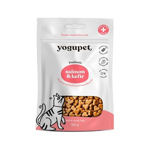 YOGUPET Katzensnack, halbfeucht, Lachs und Kefir 10 x 50 g von YOGUPET