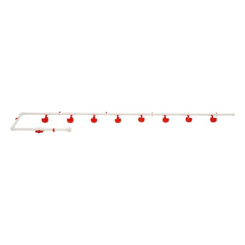 Hühnertrinker-Set, 8 Stück DIY Hühnerwasserspender, mit automatisches Schwimmventil, Wassertränke Hühner Geflügeltränke für Vogel, Wachtel, Taube, Huhn von YOICUATGNA