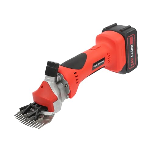 YOICUATGNA 550W Kabellose Elektro-Schafschere, 3000U/min, 13Z-Kopf, Schafschermaschine Akku mit 13000mAh Lithiumbatterie, für Schafen, Ziegen, Alpakas. von YOICUATGNA