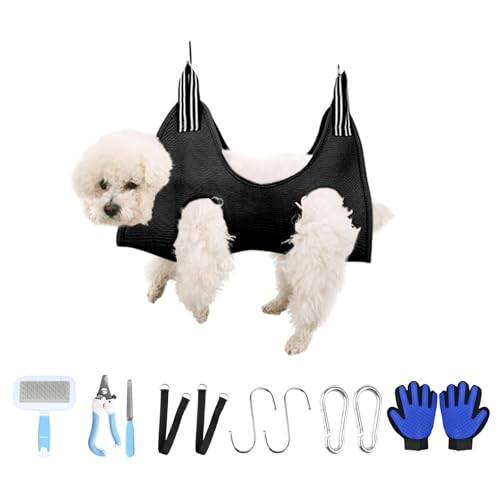 Hundepflege-Hängematte, Haustier-Nageltrimmen, Fellpflege-Geschirr für Hund und Katze, Haustier-Halter, Fellpflegeschlaufe, atmungsaktive Fesseltasche, Helfer für kleine Haustiere, Krallenpflege Hundepflege-Hängematte, Haustier-Nageltrimmen, Fellpflege-Geschirr für Hund und Katze, Haustier-Halter, Fellpflegeschlaufe, atmungsaktive Fesseltasche, Helfer für kleine Haustiere, Krallenpflege von YOKUPOTAC