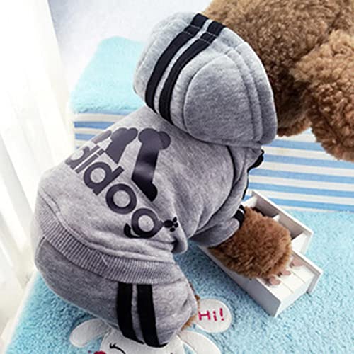 2023 Kleidung Französische Bulldogge Welpenkostüm Jumpsuit Chihuahua Mops Hunde Kleidung für kleine mittelgroße Hunde Welpen-Outfit - Grau, XS 0,5–1,2 kg 2023 Kleidung Französische Bulldogge Welpenkostüm Jumpsuit Chihuahua Mops Hunde Kleidung für kleine mittelgroße Hunde Welpen-Outfit - Grau, XS 0,5–1,2 kg von YOND