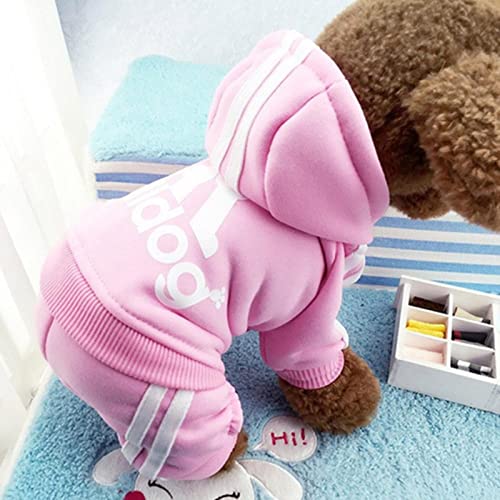 2023 Kleidung Französische Bulldogge Welpenkostüm Jumpsuit Chihuahua Mops Hunde Kleidung für kleine und mittelgroße Hunde Welpen-Outfit-Rosa, XS 0,5–1,2 kg 2023 Kleidung Französische Bulldogge Welpenkostüm Jumpsuit Chihuahua Mops Hunde Kleidung für kleine und mittelgroße Hunde Welpen-Outfit-Rosa, XS 0,5–1,2 kg von YOND