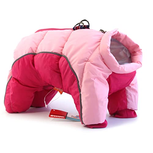 Hundekleidung, super warme Jacke, dicker Baumwollmantel, wasserdicht, für kleine Hunde, Kleidung für französische Bulldogge, Welpen, Rosa, Größe XL von YOND