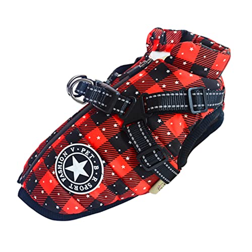 Hundekleidung für kleine Hunde, Winterjacke, Weihnachtsgitter, Größe M Hundekleidung für kleine Hunde, Winterjacke, Weihnachtsgitter, Größe M von YOND