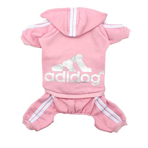 Kleidung Französische Bulldogge Welpenkostüm, Overall, Chihuahua, Mops, Kleidung für kleine und mittelgroße Hunde, Welpen, Hoodies-Rosa, Größe XL von YOND