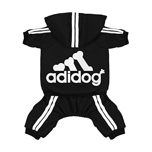 Kleidung Französische Bulldogge Welpenkostüm, Overall, Chihuahua, Mops, Kleidung für kleine und mittelgroße Hunde, Welpen, Hoodies-Schwarz, Größe L von YOND