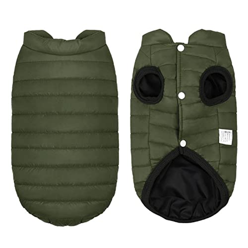 Warme Hundeweste, Kleidung, Chihuahua, Mops, Hundejacke, Herbst und Winter, Hundemantel, Outfit für kleine, mittelgroße Hunde und Katzen, Grün, Größe L Warme Hundeweste, Kleidung, Chihuahua, Mops, Hundejacke, Herbst und Winter, Hundemantel, Outfit für kleine, mittelgroße Hunde und Katzen, Grün, Größe L von YOND