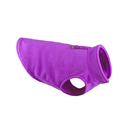 Winter-Fleece-Hundekleidung, Welpenbekleidung, Französische Bulldogge, Mops, Kostüme, Jacke für kleine Hunde, Chihuahua, Weste, Yorkie, Kätzchen, Violett, Größe XL Winter-Fleece-Hundekleidung, Welpenbekleidung, Französische Bulldogge, Mops, Kostüme, Jacke für kleine Hunde, Chihuahua, Weste, Yorkie, Kätzchen, Violett, Größe XL von YOND