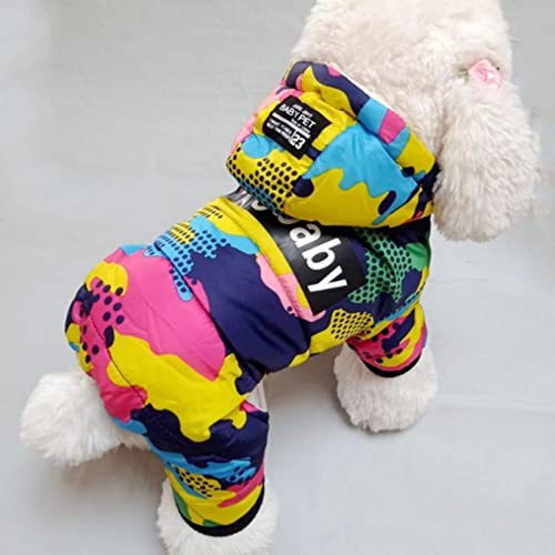 Winter-Welpen-Hundekleidung, modisch, Camouflage-Druck, für kleine Hunde, warme Baumwolljacke, Outfits, Skianzug für Hunde und Katzen, Größe B, XL Winter-Welpen-Hundekleidung, modisch, Camouflage-Druck, für kleine Hunde, warme Baumwolljacke, Outfits, Skianzug für Hunde und Katzen, Größe B, XL von YOND