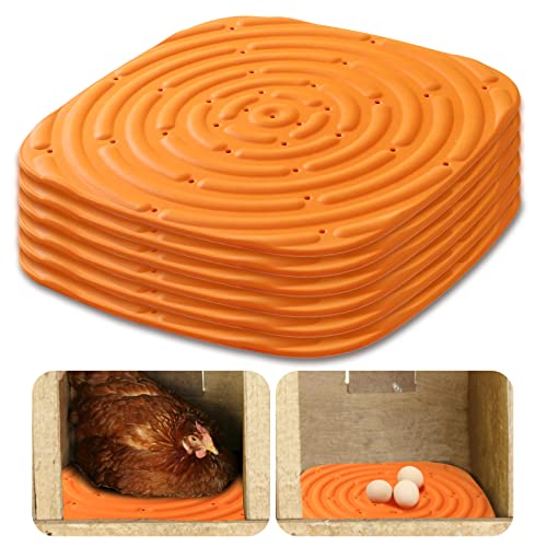 YOOLEETC Waschbare Nistkästen für Hühnerstall, wiederverwendbar und verbessert die Eierproduktion, 6 Stück von YOOLEETC