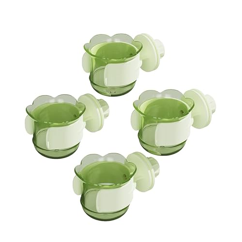 2 Stück/4 Stück PET-Vogelschalen mit Klemme, Vogelkäfig-Futterspender, langlebige Wassernapf, Futterbecher, Wasser-Futterspender für Nymphensittiche, Sittiche, Aras, Finken, Lovebirds, Kleintiere, von YOOSO WING