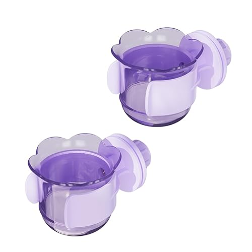 2 Stück/4 Stück PET-Vogelschalen mit Klemme, Vogelkäfig-Futterspender, langlebige Wassernapf, Futterbecher, Wasser-Futterspender für Nymphensittiche, Sittiche, Aras, Finken, Lovebirds, Kleintiere, von YOOSO WING