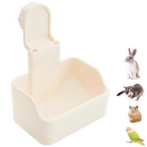 Futternapf für Vögel, abnehmbar, verdickt, PVC, mit Klemme, Vogelkäfig-Futterstation zum Aufhängen, für Chinchillas, Hamster, Papageien, Nymphensittiche, Wellensittiche, Sittiche, Kleintiere (1 Stück) von YOOSO WING
