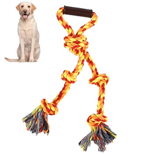 YORUWAN Hundespielzeug aus Seil für aggressive Kauer, große Rassen, interaktives Spielzeug, robustes Kauspielzeug für große und mittelgroße Hunde, unzerstörbare Zahnreinigung, Hundespielzeug zum von YORUWAN