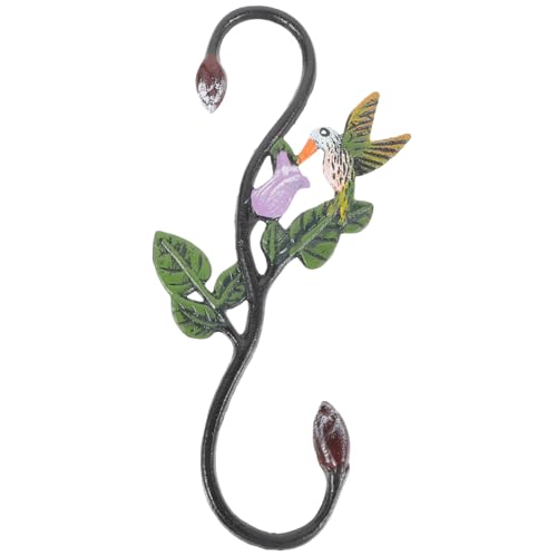 YOSADIER Pflanzenhänger Eisen mit Buntem Vogel und Blumendesign für Außenbereich Robuste Aufhängehaken für Blumenampeln Gartenzaun Dekoration Langlebig und Wetterfest YOSADIER Pflanzenhänger Eisen mit Buntem Vogel und Blumendesign für Außenbereich Robuste Aufhängehaken für Blumenampeln Gartenzaun Dekoration Langlebig und Wetterfest von YOSADIER