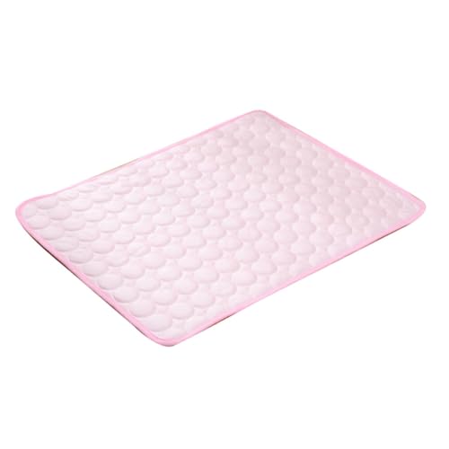 YOUCAI Atmungsaktive Faltbare Tragbare Waschbare Kühlmatte Katze Hund Einfarbige Eisseidenunterlage Kühlende Selbstkühlende Kissendecke für drinnen und draußen Pink YOUCAI Atmungsaktive Faltbare Tragbare Waschbare Kühlmatte Katze Hund Einfarbige Eisseidenunterlage Kühlende Selbstkühlende Kissendecke für drinnen und draußen Pink von YOUCAI