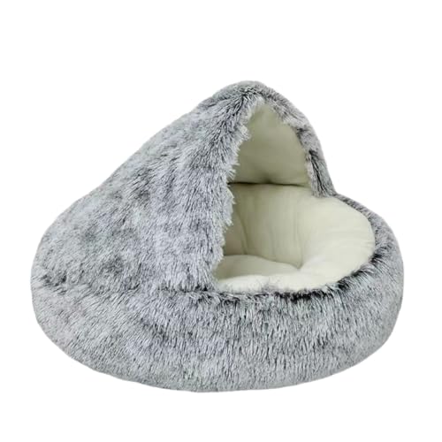 YOUCAI Hundebett Flauschige Hundebett Rund Hundesofa Flauschig Katzenbett Haustierbett mit Kapuze, Rutschfestes Hundebett Waschbar,Grau1,60cm YOUCAI Hundebett Flauschige Hundebett Rund Hundesofa Flauschig Katzenbett Haustierbett mit Kapuze, Rutschfestes Hundebett Waschbar,Grau1,60cm von YOUCAI