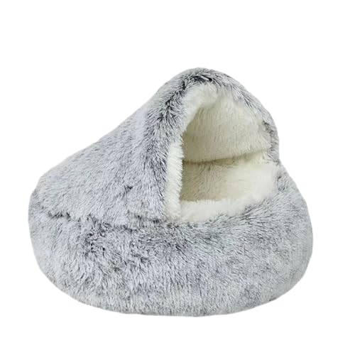 YOUCAI Hundebett Flauschige Hundebett Rund Hundesofa Flauschig Katzenbett Haustierbett mit Kapuze, Rutschfestes Hundebett Waschbar,Grau2,40cm YOUCAI Hundebett Flauschige Hundebett Rund Hundesofa Flauschig Katzenbett Haustierbett mit Kapuze, Rutschfestes Hundebett Waschbar,Grau2,40cm von YOUCAI