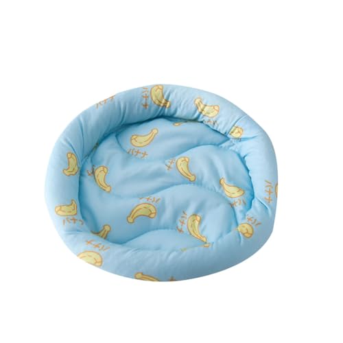 YOUCAI Rundes Bequemes Selbstkühlende Cartoon-Selbstkühlendes Kühlmatte Kühldecke Bett Hamster-Nestmatte Kühle Sommerdecke aus Eisseide Schlafmatte für kleine Haustiere BlauXJ YOUCAI Rundes Bequemes Selbstkühlende Cartoon-Selbstkühlendes Kühlmatte Kühldecke Bett Hamster-Nestmatte Kühle Sommerdecke aus Eisseide Schlafmatte für kleine Haustiere BlauXJ von YOUCAI