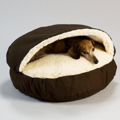 YOUGANG Großes Hundebett, Höhle, Winter, warmes Haustiernest, Hundebett, Katzenhöhle, großer Haustierschlafsack, Haustierbedarf, Hundehütte, abnehmbares Welpen/Kätzchen/Kaninchennest (XL-114 cm) von YOUGANG