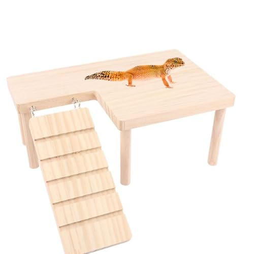 Reptilien-Versteck aus Holz mit Kletterrampe Bartagamenversteck, Höhle, Holz, Aquarien und Terrarien, Zubehör für Bartagamen, Leoparden, Geckos, Eidechsen, Schildkröten, Hamster, groß Reptilien-Versteck aus Holz mit Kletterrampe Bartagamenversteck, Höhle, Holz, Aquarien und Terrarien, Zubehör für Bartagamen, Leoparden, Geckos, Eidechsen, Schildkröten, Hamster, groß von YOULJINTFA