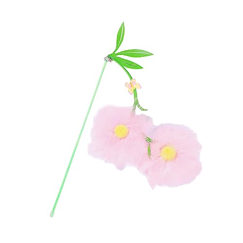 YOUNAFEN Hübsches Katzenspielzeug mit Blume, für den Innenbereich, Kätzchen-Zauberstab, Glocken, Katzenspielzeug YOUNAFEN Hübsches Katzenspielzeug mit Blume, für den Innenbereich, Kätzchen-Zauberstab, Glocken, Katzenspielzeug von YOUNAFEN
