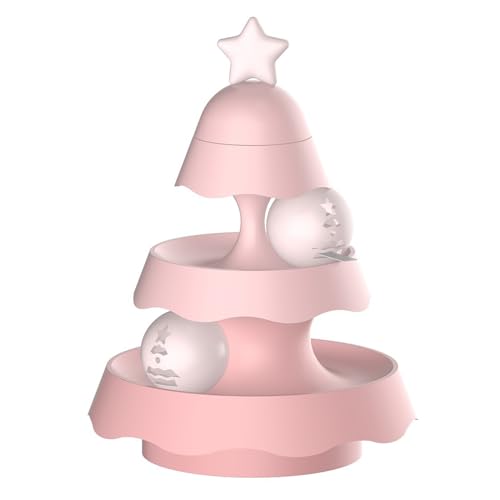 YOUNAFEN Katzen Track Disc Spielzeug Training Amusements Platte Turm Track Disc Katzen Intelligenz Amusements Weihnachtsbaum Form Track YOUNAFEN Katzen Track Disc Spielzeug Training Amusements Platte Turm Track Disc Katzen Intelligenz Amusements Weihnachtsbaum Form Track von YOUNAFEN