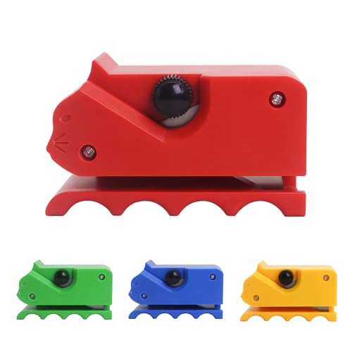 YOUNEEDFUL 2025 Katze Kartonschneider 3D gedruckt Handheld Karton Schneidewerkzeug Ein tolles Werkzeug zum Bauen von Haus für Katzen (rot) von YOUNEEDFUL