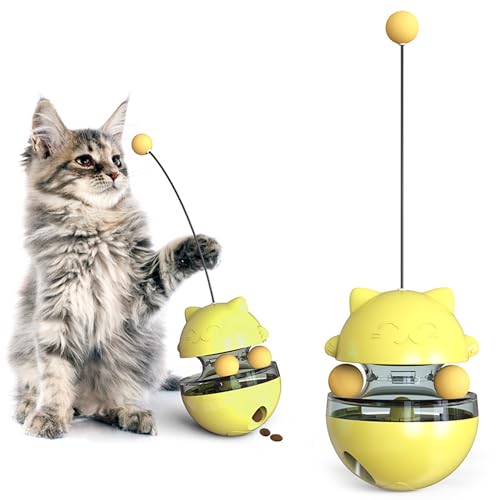 YOUNEEDFUL 2O25 Katzenspielzeug, lustiger Becher, interaktiver Ball, Leckerli-Spender, automatisch, keine elektronische Bewegung, Kätzchen-Anreicherungsspielzeug für geistige Stimulation und langsames YOUNEEDFUL 2O25 Katzenspielzeug, lustiger Becher, interaktiver Ball, Leckerli-Spender, automatisch, keine elektronische Bewegung, Kätzchen-Anreicherungsspielzeug für geistige Stimulation und langsames von YOUNEEDFUL