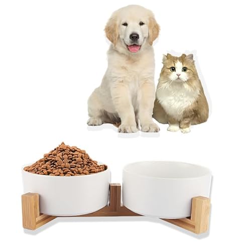 2 Stück Hundenapf Keramik 850ml Hundenapf Kleine Hunde Katzennapf mit Bambusboden Hundenäpfe Wassernapf Hund Futternapf Hund Keramik für Hund und Katze Weiß Hundenapf Keramik 2 Stück Hundenapf Keramik 850ml Hundenapf Kleine Hunde Katzennapf mit Bambusboden Hundenäpfe Wassernapf Hund Futternapf Hund Keramik für Hund und Katze Weiß Hundenapf Keramik von YOUNTHYE