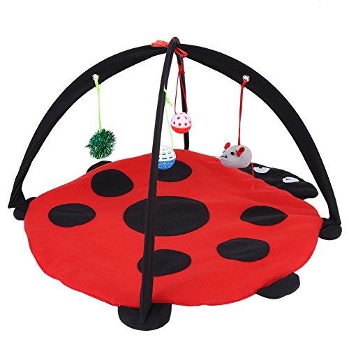 Faltbares Katzenaktivitötsspielmattenzelt Multifunktions-Haustierbett Auöenbettspielzelt mit höngenden Katzenspielzeugböllen Möuse Faltbares Katzenaktivitötsspielmattenzelt Multifunktions-Haustierbett Auöenbettspielzelt mit höngenden Katzenspielzeugböllen Möuse von YOUTHINK