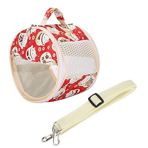 Tragbarer Kleine Haustiertröger Transparente Tasche Atmungsaktive Ausgehende für Vogel Hamster Eichhörnchen Papagei Golden Igel(#3) von YOUTHINK