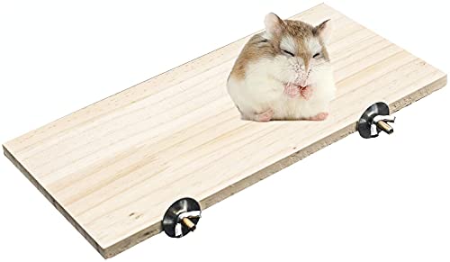 13 * 28cm kleine Tierstönderplattform, Eichhörnchenhamster-Meerschweinchen-Sittich-Ruheplattform zum Springen Klettern Springbrett Spielzeug von YOUTHINK