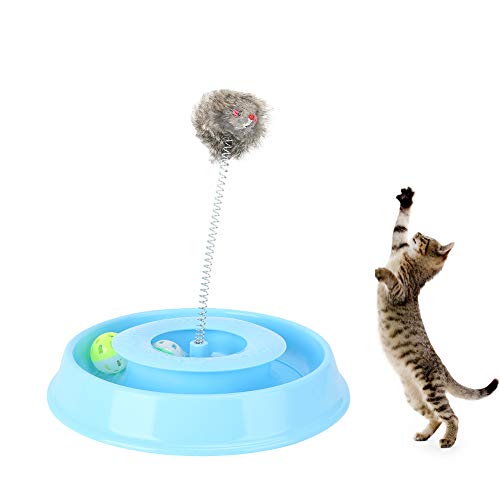 2 In 1 Cat Mouse Spielzeug, Pet Cat Interaktives Spielzeug Cat Teaser Toys Cat Spring Toys Mit Bell Ball Spring Mouse Zur Linderung Von Langeweile Zu Hause von YOUTHINK