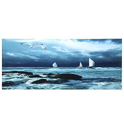 Aquarium Dekoration Hintergrund Poster Aufkleber PVC Adhesive Sea Boat Sail Pattern von YOUTHINK