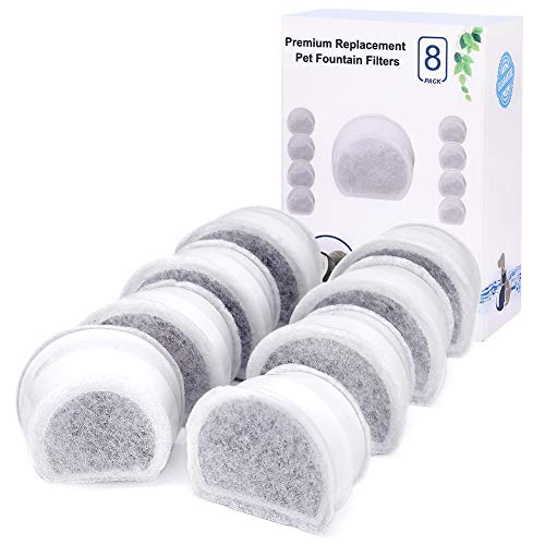 YOUTHINK Ersatz-Kohlefilter für PetSafe Drinkwell Avalon, Pagode, 2 Gallonen, Sedona und Seascape, Packung mit 8 Filtern für Brunnen YOUTHINK Ersatz-Kohlefilter für PetSafe Drinkwell Avalon, Pagode, 2 Gallonen, Sedona und Seascape, Packung mit 8 Filtern für Brunnen von YOUTHINK