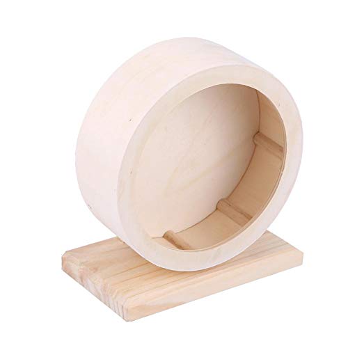 Hamster Laufrad 25 cm Durchmesser, Hamster Kleine Haustiere Holzhaus Lustiges Rad Laufen Rest Nest Spielen bungsspielzeug Hamster Holzrolle übungsrad Spinner von YOUTHINK