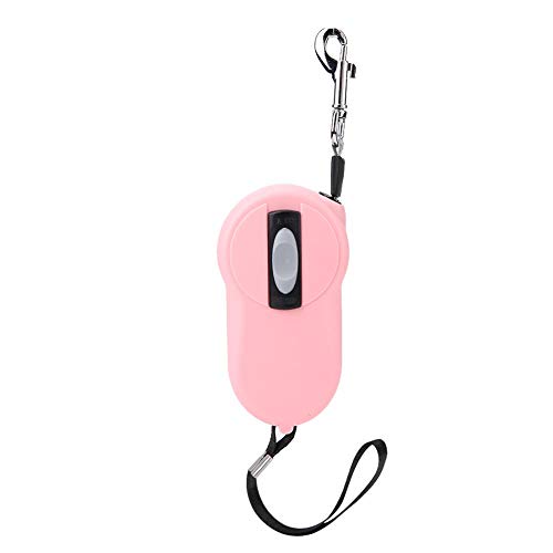 Mini Retractable Dog Leash, Leichte Hundeleine für Kleine Hunde Tangle-Free Dog Walking Leash Mit Armband(Rosa) von YOUTHINK