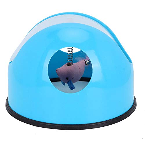 Pet Cat 360-Grad-Rotation Fangen Spielzeug Spielen Interaktive Spielplatte Mit Maus Catmint Pet Cat Rotation Toy Blue von YOUTHINK