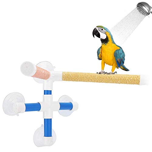 Vogelbad Barsch mit Vier Saugnöpfen Vogel Barsch Frosted Coating Vogel Fenster und Dusche Barsch Spielzeug für Ara Kakadu African Greys Wellensittiche Sittich Nymphensittiche Vogelbad Barsch mit Vier Saugnöpfen Vogel Barsch Frosted Coating Vogel Fenster und Dusche Barsch Spielzeug für Ara Kakadu African Greys Wellensittiche Sittich Nymphensittiche von YOUTHINK