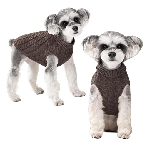 YOUYIKE Warme Haustier Jacke, Welpen Jacken Warm, Hundejacke Wasserdicht, Haustier Kleidung Winterjacke Hunde Mantel für Kleine Mittlere (Khaki, M) von YOUYIKE