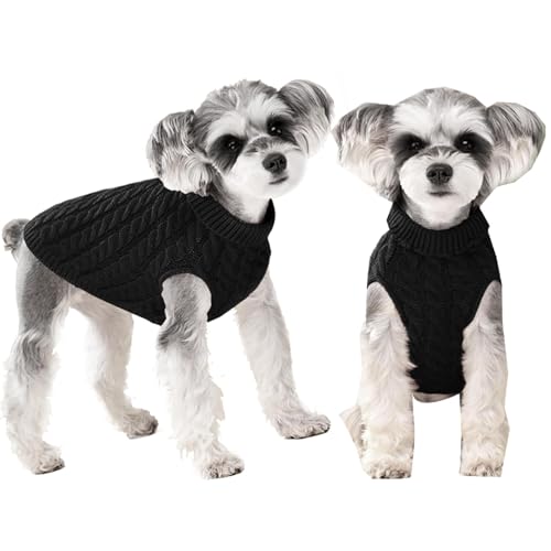 YOUYIKE Warme Haustier Jacke, Welpen Jacken Warm, Hundejacke Wasserdicht, Haustier Kleidung Winterjacke Hunde Mantel für Kleine Mittlere (Schwarz, S) von YOUYIKE