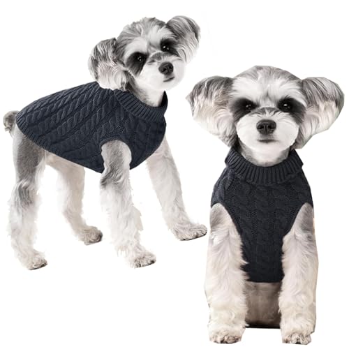 YOUYIKE Warme Haustier Jacke, Welpen Jacken Warm, Hundejacke Wasserdicht, Haustier Kleidung Winterjacke Hunde Mantel für Kleine Mittlere (grau, S) von YOUYIKE