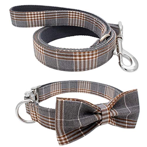 YOY Weiches, bequemes, verstellbares Haustierhalsband mit Fliege, strapazierfähiges Hundehalsband und Leine, Set für kleine, mittelgroße große Hunde, Katzen, Welpenpflege-Zubehör, Länge 35,6 cm – 50,8 YOY Weiches, bequemes, verstellbares Haustierhalsband mit Fliege, strapazierfähiges Hundehalsband und Leine, Set für kleine, mittelgroße große Hunde, Katzen, Welpenpflege-Zubehör, Länge 35,6 cm – 50,8 von YOY