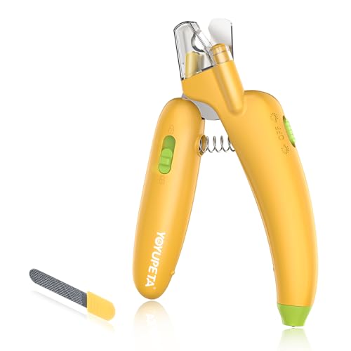 YOYUPETA Hunde-Nagelknipser mit LED-Licht & Nagelfeile - Professionelles Haustierpflegeset, rasiermesserscharfer Krallentrimmer & integrierter Feile für sicheres, stressfreies Trimmen bei Hunden und YOYUPETA Hunde-Nagelknipser mit LED-Licht & Nagelfeile - Professionelles Haustierpflegeset, rasiermesserscharfer Krallentrimmer & integrierter Feile für sicheres, stressfreies Trimmen bei Hunden und von YOYUPETA