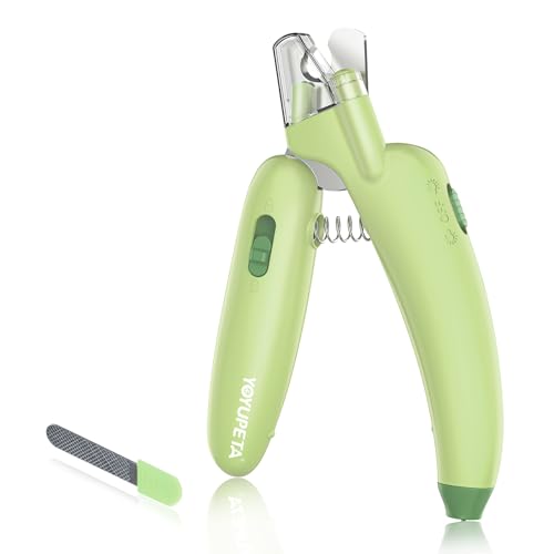 YOYUPETA Hunde-Nagelknipser mit LED-Licht & Nagelfeile - Professionelles Haustierpflegeset, rasiermesserscharfer Krallentrimmer & integrierter Feile für sicheres, stressfreies Trimmen bei Hunden und YOYUPETA Hunde-Nagelknipser mit LED-Licht & Nagelfeile - Professionelles Haustierpflegeset, rasiermesserscharfer Krallentrimmer & integrierter Feile für sicheres, stressfreies Trimmen bei Hunden und von YOYUPETA