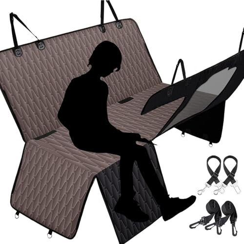 Autositzbezug Für Hunde Für Die Rückbank, 5-In-1 Wasserdichte Autositzbezüge Für Haustiere Für Die Rückbank, 600D Kratzfeste, Rutschfeste Und Langlebige Hundehängematte Für SUV Mit Netzfenster Autositzbezug Für Hunde Für Die Rückbank, 5-In-1 Wasserdichte Autositzbezüge Für Haustiere Für Die Rückbank, 600D Kratzfeste, Rutschfeste Und Langlebige Hundehängematte Für SUV Mit Netzfenster von YPDOPORA