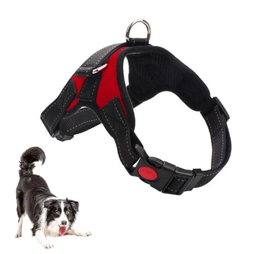 Diensthundeweste Mit Frontclip Ohne Ziehen, Atmungsaktives Taktisches Hundegeschirr Aus Netzstoff Mit Griff, Reflektierende, Verstellbare Welpenweste Für Kleine, Mittelgroße Und Große Hunde,H,S Diensthundeweste Mit Frontclip Ohne Ziehen, Atmungsaktives Taktisches Hundegeschirr Aus Netzstoff Mit Griff, Reflektierende, Verstellbare Welpenweste Für Kleine, Mittelgroße Und Große Hunde,H,S von YPDOPORA