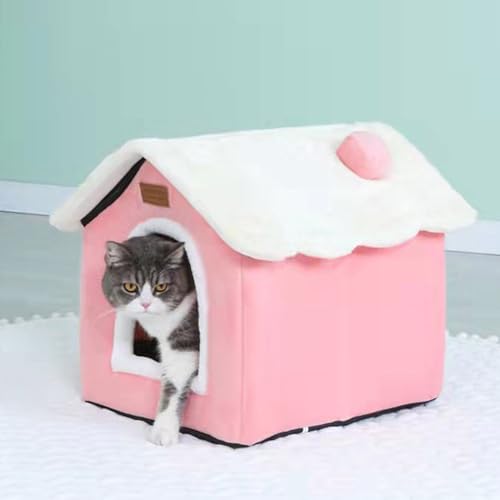 YPDOPORA Herbst Und Winter Kleine Katzenhütte Katzenhaus Haustier Katze Haustierbett Weiches, Bequemes, Warmes Katzenbett Haustierunterlage,C,XL YPDOPORA Herbst Und Winter Kleine Katzenhütte Katzenhaus Haustier Katze Haustierbett Weiches, Bequemes, Warmes Katzenbett Haustierunterlage,C,XL von YPDOPORA